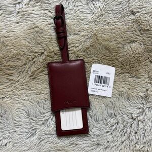 Coach Leather Luggage Tag  - NEW